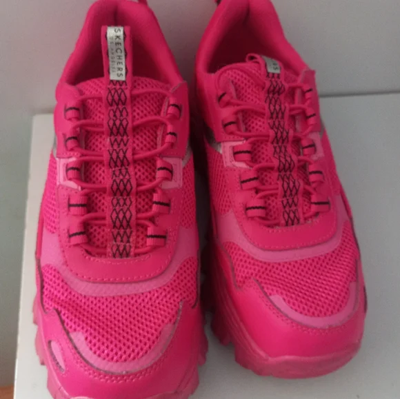 Skechers Women's Street Hi-Ryze Pop,chunky, Hot Pink - Picture 6 of 7